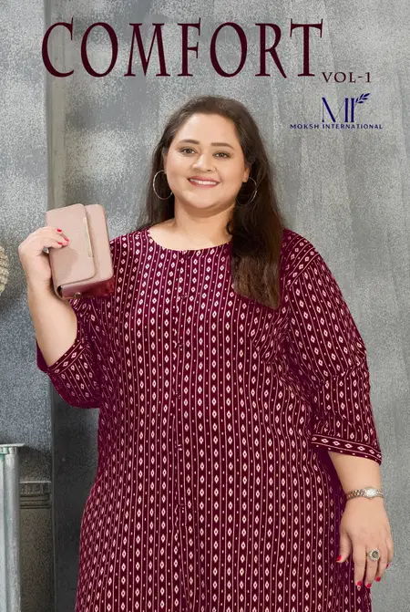 Comfort Vol 1 By Moksh Wholesale Short Top Kurti Suppliers In Mumbai